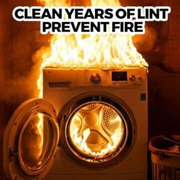 Generic Dryer Vent Cleaner Kit, Blue, Plastic, Universal Connector, Vacuum Hose Attachment Brush, Lint Remover, Deep Cleaning, Fits Most Vacuums, Fire Prevention