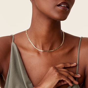 PAVOI 14K Gold Plated Adjustable Necklace Elegant Hypoallergenic