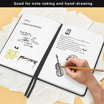 JOYEUX Hardcover Journal Notebook - 160 Pages for Writing