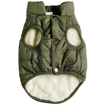 JoyDaog Winter Dog Jacket - Fleece Lined & Windproof Small Dog Coat