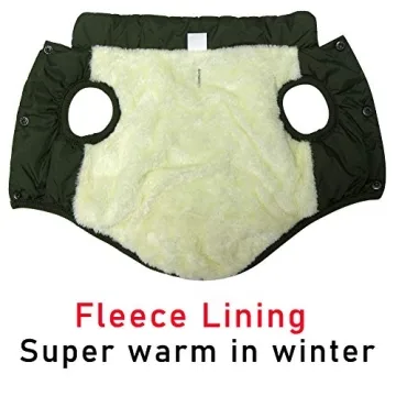 JoyDaog Fleece Lined Dog Jacket for Winter Fun