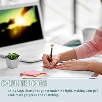 Fainne 6 Pcs Diamond Pens Leopard Bling Crystal Set