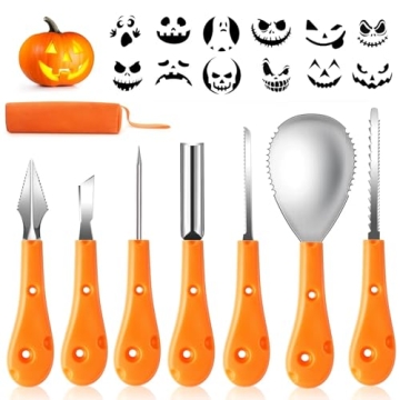 Pumpkin Carving Kit with Tools & Stencils - Greatever