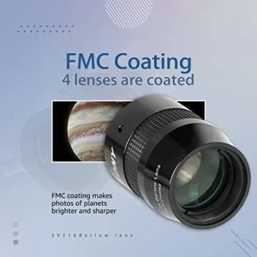 SVBONY 2X Barlow Lens for Telescopes - Clear Images & Easy Use