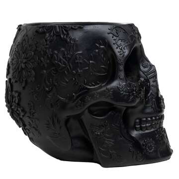 Skull Makeup Brush and Pen Holder Extra Large