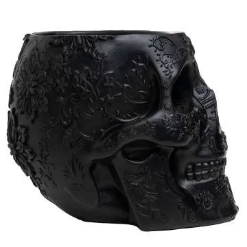 Skull Makeup Brush and Pen Holder Extra Large