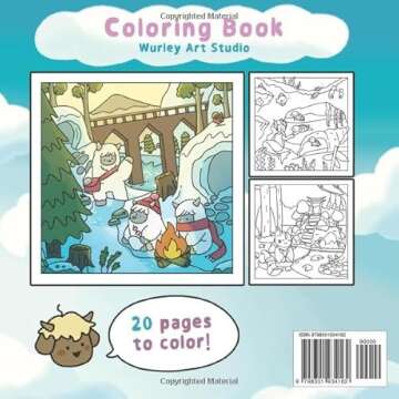Mythical Worlds: Cute & Cozy Coloring Book for All Ages