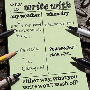 Rite In The Rain Weatherproof Mini-Stapled Notebook - Compact & Durable