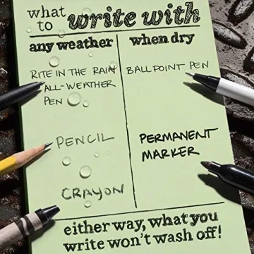 Rite In The Rain Weatherproof Mini-Stapled Notebook - Compact & Durable