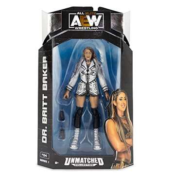 All Elite Wrestling Dr. Britt Baker D.M.D. Action Figure Unmatched Collection Figure - Series 1, 8 y...