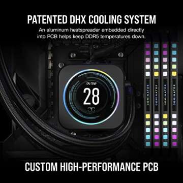 CORSAIR DOMINATOR PLATINUM RGB DDR5 64GB (2x32GB) DDR5 5600MHz CL40 AMD EXPO Intel XMP iCUE Compatible Computer Memory – Gray (CMT64GX5M2B5600Z40K)