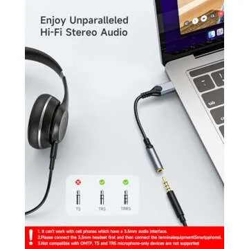 ZOOAUX USB Type C to 3.5mm Headphone Jack Adapter (2-Pack), USB C to Aux Audio Dongle Cable Cord for iPhone 16 16 Pro Max 15 15 Pro 15 Plus,iPad,Pixel,Samsung Galaxy S24 S23 S22 S21 S20 Note -Grey