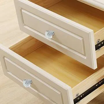 Dxhycc 10 Pcs Crystal Glass Cabinet Knobs 30mm Diamond Shape Drawer Kitchen Cabinets Dresser Cupboard Wardrobe Pulls Handles