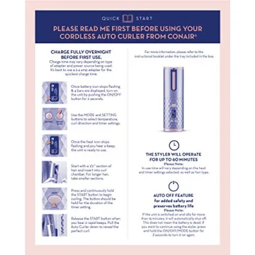 Conair Unbound Cordless Auto Curler for Effortless Curls