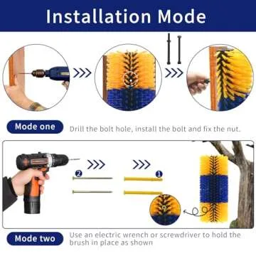 Livestock Scratching Brush Goat Scratcher Brush Full Massage Grooming Brush with 8 Screws for Cow,Cattle,Cow,Sheep, Horses,Pigs