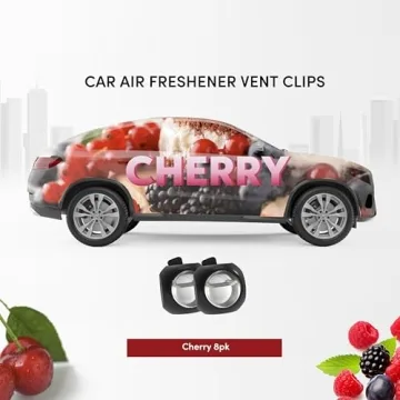 Car Air Freshener Clips - 8 Pack Cherry Scent