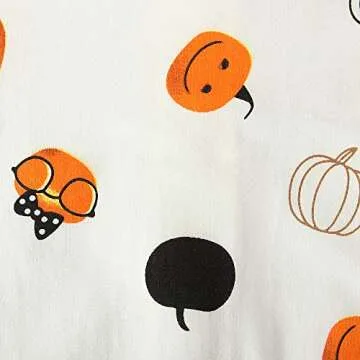 Baby Boys Girls Halloween One-Piece Long Sleeve Jumpsuit Dress Pumpkin Ghost Printed Pajama Outfits ( US 2-3 T)