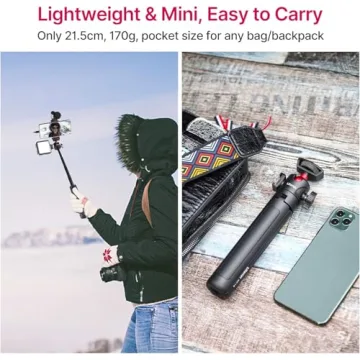 MT-16 Mini Tripod for Vlogging and Travel - Lightweight & Adjustable