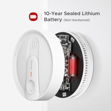 X-Sense Smoke Detector with 10-Year Battery & Photoelectric Sensor