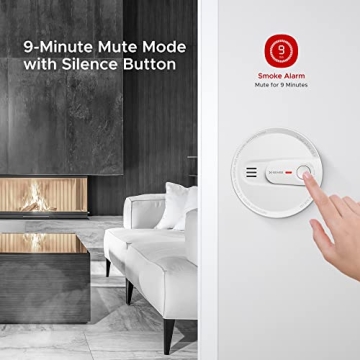 X-Sense Smoke Detector with 10-Year Battery & Photoelectric Sensor