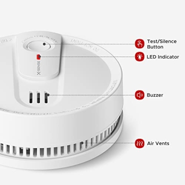 X-Sense Smoke Detector with 10-Year Battery & Photoelectric Sensor