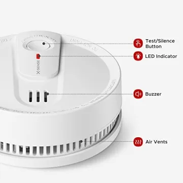X-Sense Smoke Detector with 10-Year Battery & Photoelectric Sensor