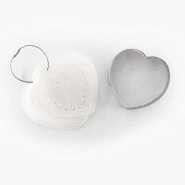 Valentine Cookie Decorating Stencil and Cutter Set, 11-Pieces Cookie Stencils for Royal Icing, 1-Piece Love Heart Cookie Cutter(Valentine's Day)