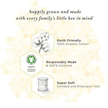 Burt's Bees Baby Baby Girls, Short Long Sleeve One-Piece Bodysuits, 100% Organic Cotton, Aubergine Daylily, 12 Months