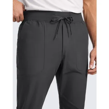 CRZ YOGA Men's Quick Dry Golf Joggers with Pockets