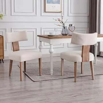 BESTANO Modern Dining Chairs Set of 6, Chic Comfort