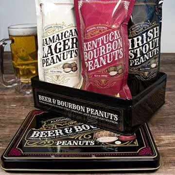 Valentine's Nuts Gift Basket - Unique Peanuts in Tin