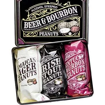 Valentine's Nuts Gift Basket - Unique Peanuts in Tin