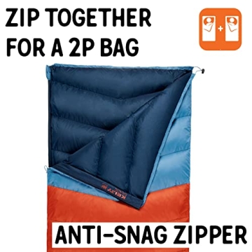 Kelty Galactic Down 30 Degree Sleeping Bag - Lightweight & Eco-Friendly