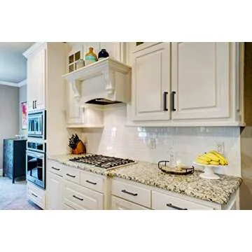 Stylish Ravinte Matte Black Cabinet Handles for Kitchens