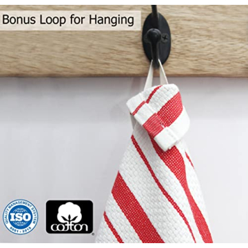 COTTON CRAFT Oversized Kitchen Towels - Durable & Absorbent