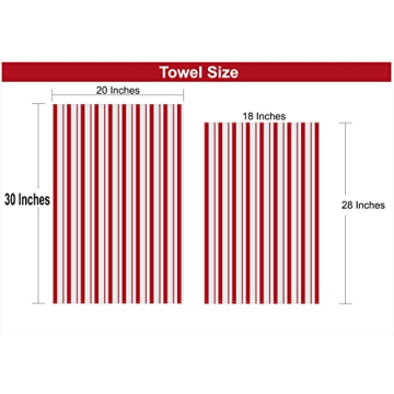 COTTON CRAFT Oversized Kitchen Towels - Durable & Absorbent