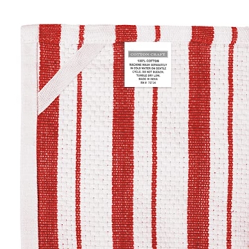 COTTON CRAFT Oversized Kitchen Towels - Durable & Absorbent