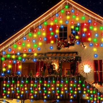 JREWDOIN 52FT LED Christmas Lights for Holiday Decoration