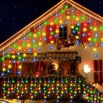 JREWDOIN 52FT LED Christmas Lights for Holiday Decoration