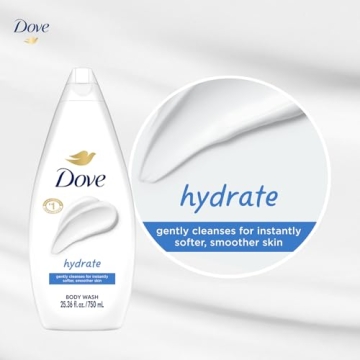 Dove Hydrating Body Wash, Value Size 4-Pack for All Skin Types