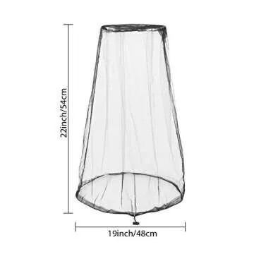 Dami Mosquito Head Net Face Netting - 4 Pack Bug Face Netting Bucket Fly Screen Protection Netting, Hiking, Traveling, Fishing Beekeeping and Gardening Protection