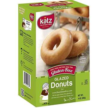 Katz Gluten Free Donuts & Donut Holes Top 8 Flavors Variety Pack | Gluten Free, Dairy Free, Soy Free, Nut Free | Powdered, Glazed, Cinnamon, Glazed Chocolate | Kosher (1 Pack of each, 8 Total))