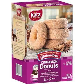 Katz Gluten Free Donuts & Donut Holes Top 8 Flavors Variety Pack | Gluten Free, Dairy Free, Soy Free, Nut Free | Powdered, Glazed, Cinnamon, Glazed Chocolate | Kosher (1 Pack of each, 8 Total))