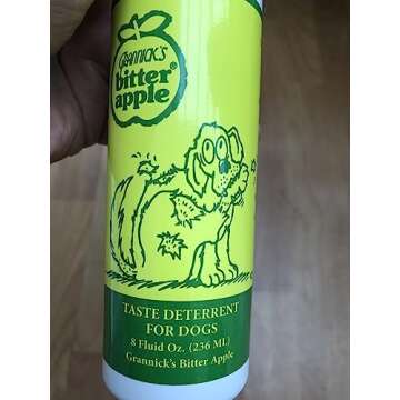 Grannick's Bitter Apple Liquid 1, 8 oz Chewing Deterrent Spray, Anti Chew Behavior Training Aid for Dogs and Cats; Stops Destructive Chewing Licking of Bandages, Paws, Shoes, Fur, Doors and Furniture