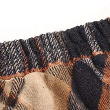 Fall Skirts for Women 2024 Trendy Winter Clothes Fashion Outfits High Waisted A Line Pleated Wool Long Maxi Brown Plaid Skirt, Long Brown, M