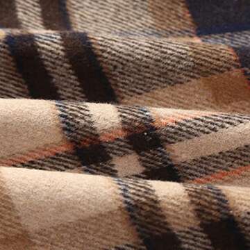 Fall Skirts for Women 2024 Trendy Winter Clothes Fashion Outfits High Waisted A Line Pleated Wool Long Maxi Brown Plaid Skirt, Long Brown, M