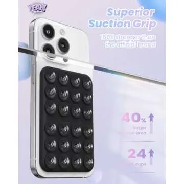 Klearlook Magnetic Suction Phone Mount for Phones - Black