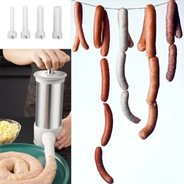 Home Sausage Stuffer Kitchen Machine with 4 Nozzles