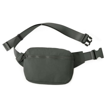 ODODOS 2L Belt Bag for Women Men, Crossbody Fanny Packs with Adjustable Strap Waist Pouch for Workou...