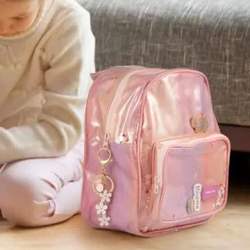 SELOVO Purse Charms for Handbags Flower Letter S Initial Keychain